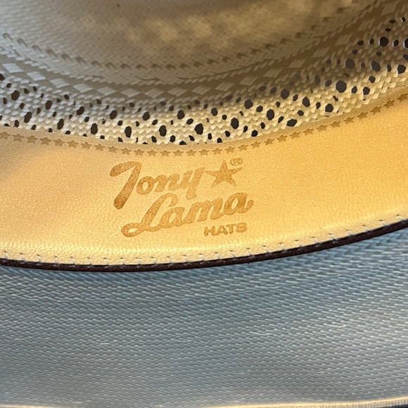 Tony Lama 10X Straw Cowboy Hat Open Crown main image 2